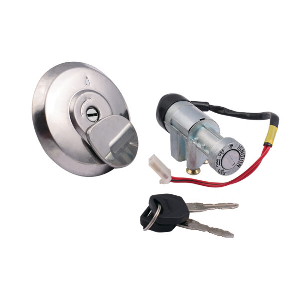 Deutsche Ignition lock kit for Honda Dream Neo 110 KS (2016 Model) (Set of 2) Consisting of Ignition Switch & Petrol Tank Lock