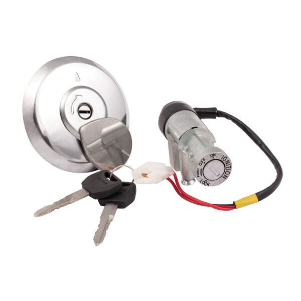 Deutsche Ignition Lock Kit for Honda Unicorn (Set of 2) Consisting of Ignition Cum Steering Lock & Petrol Tank Lock