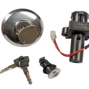 Deutsche Ignition Lock Kit for Hero CD Deluxe N/M (Set Of 3) Consisting Of Ignition Cum Steering Lock, Petrol Tank Lock & Tool Box Lock