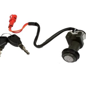 Deutsche Ignition Lock For TVS XL Super 100 BS-IV Self Start (2 Pin Female Red Coupler) (2017 Model)